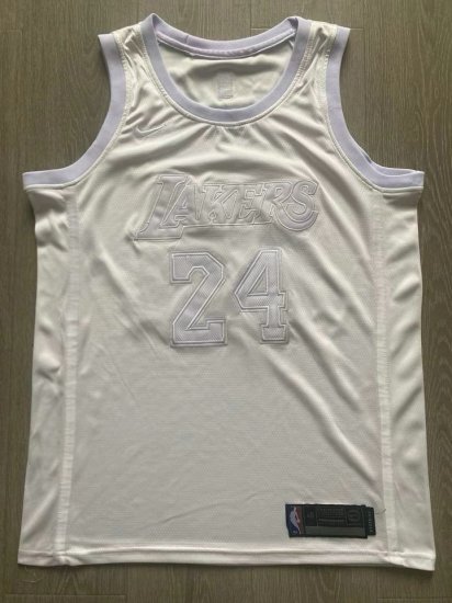 NBA 24 Kobe Bryant Lakers authentique Maillot all blanc